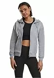 Urban Classics Damen Ladies Classic Zip Hoody Strickjacke,, per pack Grau (grey 00111), X-Large (Herstellergröße: XL)
