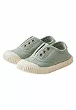 Sterntaler Sneaker Uni - Sportiver Baby Schuh aus Canvas - Kinder Sommer Schuhe mit Rutschfester Sohle - Unisex Babyschuhe mit elastischem Gummiband, knöchelhoch - steingrün, Größe 24