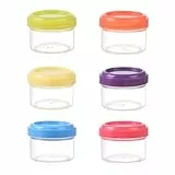 Generisch Luftdichte Mini Vorratsdosen 6er-Set - Transparente Frischhaltedosen für Meal Prep, Aufschnitt & Camping | Mikrowellengeeignet | Kühlschrank-Organizer Küche