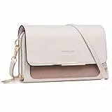 Roulens Klein Handy Umhängetasche,Damen Kleine Umhängetasche, Veganes Leder Crossbody Schultertasche Reisepass Handytasche mit Kartenschlitz Verstellbar Abnehmbar Schultergurt