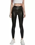 Urban Classics Ladies Imitation Leather Leggings Black M