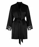 HUNKEMÖLLER Kimono Satin - caviar - M/L