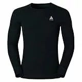 Odlo Thermounterwäsche Herren Active Warm I Langarm Thermoshirt I Warme Skiunterwäsche Langarm Thermoshirt mit Rundhals I Herren