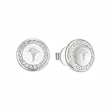 JOOP! Ohrstecker 925 Sterling Silber Damen Ohrschmuck, mit Zirkonia synth., 1 cm, Kommt in Schmuck Geschenk Box