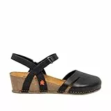 ART 1931 I Live Damen-Sandalen mit Keilabsatz, Schwarz, Größe 40