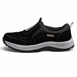2023 Wanderschuhe Für Herren Outdoor Wandern Orthopädische Schuhe Mit Fußgewölbeunterstützung Für Hineinschlüpfen Wasserdicht Rutschfest Leicht Slipper Modische Low-Top Sicherheits Sneaker ( Color : B