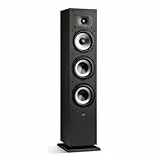 Polk Audio Monitor MXT60 kompakter Standlautsprecher, HiFi und Heimkino Lautsprecher, Hi-Res Zertifiziert, Dolby Atmos und DTS:X kompatibel (Stück), Schwarz