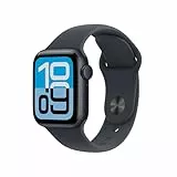 Apple Watch SE 3 GPS 40 mm Smartwatch mit Aluminiumgehäuse in Mitternacht und Sportarmband in Mitternacht (S/M). Fitness‑ und Schlaftracker, Herzfrequenzmesser, Always-On Display, Wasserschutz