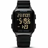 LN LENQIN Uhren Herren Herren Uhr Digital Armbanduhr 30m Wasserdicht Sport Herrenuhren mit Wecker, Stoppuhr, LED-Hintergrundbeleuchtung Digitaluhr für Männer