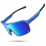 Lamicall XL Fahrradbrille Herren, Schnelle Brille Damen - [29g TR-90 Ultraleicht] Polarisiert Sportbrille Fahrrad mit Verstellbaren Nasenpad & Bügel, UV400 Laufbrille Sonnenbrille für Fahrrad/Laufen