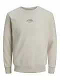 JJ REBEL Herren Jreblino Sweat Crew Neck Sweatshirt, Moonbeam, S