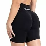 SMILODOX Shorts Damen - Maria Solid Scrunch Kurze Hose - Shaped Fit Sporthose, Hotpants Damen kurz Booty Scrunch, elastischer Bund, angenehm auf der Haut