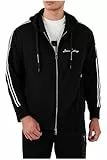 Armani Exchange Men's, Essential, Logo Signature, Full Zip,Sweatshirt, Black,S