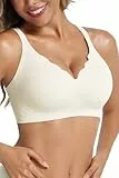 Vtelor Bügelloser BH Damen Ohne Bügel Nahtloser Push up BH Große Brüste Starker Halt Seamless BHS Soft Bra Bequemer Bustier Gepolstert Bralette