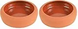 Trixie Keramikschale mit abgerundetem Rand, 250 ml, Terracotta (Packung mit 2)