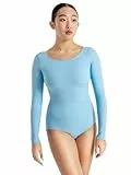 Capezio Damen Langarm-Trikot Gymnastikanzug, Hell, blau, XL