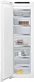 Siemens GI81NACE0 iQ500 Einbau-Gefrierschrank, Flachscharnier mit Softeinzug, 177,2 x 55,8 cm, 212 L Gefrieren, noFrost - nie wieder abtauen, varioZone - Platz im Gefrierbereich flexibel nutzen