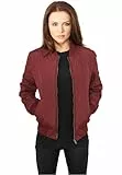 Urban Classics Damen Diamond Quilt Nylon Jacket Jacke, Burgundy, M