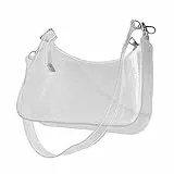 Holibanna transparente Geleetasche klein Damen Freizeittasche Damen Geldbörse Lunchpakete für Frauen Frauentasche Bote Schultertasche damen Speicherbeutel Damen Taschen PVC
