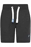!Solid SDBenn Herren Sweatshorts Kurze Hose Shorts mit Fleece-Innenseite Kordelzug Eingrifftaschen Baumwollmischung Regular fit, Größe:L, Farbe:Dark Grey Melange (8999)