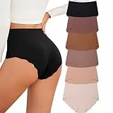 YCQQPRO Unterhosen Damen Seamless Slips Nahtlose Unterwäsche Frauen Hohe Taille Bequeme Stretch Ohne Naht Atmungsaktiv Hipster Panties 6er Pack