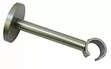Gardinia Träger offen für Ø 20 mm Silber, Einzelprogramm Romana, Satin, 10-14 cm, 12988, Silber-Satin