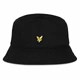 Lyle & Scott Herren Logo Bucket Hat, Jet Black, One Size