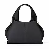 CHAMAIR Mini Handtasche Damen Umhängetasche Ledertasche Damen-Henkeltaschen Dumpling Crossbody Bag Moden PU Leder Geldbörse Handtaschen mit Abnehmbarer Schultergurt