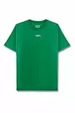 Cozy Panda Basic Oversized T-Shirt mit Drop-Shoulder in Grün Größe M aus 100% Baumwolle - Herbst Shirt in Medium für Männer und Frauen - Soft Gymshirt Lounge Gr. 38
