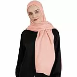 TaleMoon Hijab Kopftuch Damen,Muslimische Hijab für Frauen,Modern Islamische Baumwoll Kopftucher,Beige Rosa Gebetskopftuch,Headscarf und Tuch,Premium Muslimische Kleider,Muslimische Frauen Geschenke
