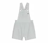Petit Bateau Baby Jungen A0CVA Kurze Overalls, Weiß/Grün, 6 Monate