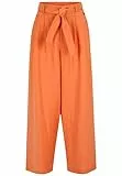 Tamaris Damen Lockere Hose mit Falten AVIGNON Orange 42