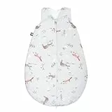 Julius Zöllner Baby Ganzjahresschlafsack aus 100% Baumwolle, Größe 70 , 6-12 Monate, Standard 100 by OEKO-TEX, made in Germany, Woodlife