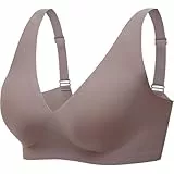 HBselect Womens Wireless Bra Womens One Smooth U Underwire Bra Grey L 9002