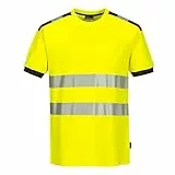 PORTWEST T-Shirt HV PW3 Jaune/Gris 3XL - Vêtements haute visibilité