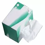 FENICAL 1 Schachtel Antistatische Saugfähige Reinigungspapiere aus Papier für Brille und Elektronik mit Praktischem Ziehdesign für Labor und Industrielle Anwendungen in Weiß