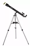 Bresser Refraktor Einsteiger Teleskop Stellar 60/800 mit Smartphone Kamera Adapter und hochwertigem Objektiv-Sonnenfilter, inklusive Stativ und umfangreichem Zubehör