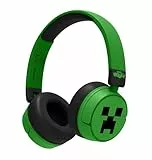 OTL Technologies Minecraft Creeper Kinderkopfhörer ohne Kabel, mit Lautstärkeregler und Audio-Sharing-Kabel