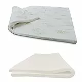 Baldiflex Matratzenauflage aus Memory-Schaum, für Einzelbett, 80 x 190 cm, Höhe 5 cm, Bezug aus Aloe Vera, starr