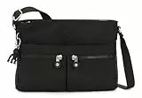 Kipling New Angie Kleine Umhängetasche, Black Noir (Schwarz)
