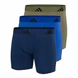adidas Herren Boxer Brief (3PK) -Active Flex Cotton Boxershorts, 901 Assorted, M (3er Pack)