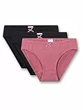 Sanetta Mädchen-Rioslip (Dreierpack) dunkelblau & rosa | Hochwertige und nachhaltige Unterhose für Mädchen aus Baumwoll-Mix.