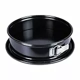 STÄDTER we love baking Springform EMAILLE mit Flachboden, ø 26 cm, Black Edition, Antihaft, kratz- und schnittfest, Temperaturbeständig bis 230 °C