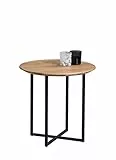 M2 Kollektion Keno 1 Couchtisch/Beistelltisch, Holz, braun, Durchmesser 45cm, Höhe 46cm