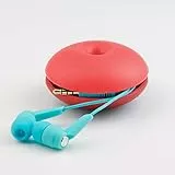 Cable Candy – Kabelbinder, Kabelhalter, Kabelaufroller, Kabel Organizer für Unterwegs und Schreibtisch – Für Kopfhörer, USB C Kabel, Ladekabel, Lightning Kabel, Maus – Kabelmanagement - Donut (Pink)