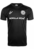 Gorilla Wear - Stratford T-Shirt - schwarz - Bodybuilding Sport Alltag Freizeit mit Logo Aufdruck leicht und bequem für optimale Bewegung aus Polyester, XXL