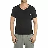 Emporio Armani Underwear Herren Unterhemd 111512CC717, 2er Pack, Gr. Small, Mehrfarbig (Nero/Grigio 03320)