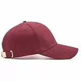 Ruyosn Kappe Herren Basecap Damen Verstellbar Cappy Waschbar Klassische Baseball Cap Unisex Sonnenschutz Baseballkappe Baumwolle Mütze Atmungsaktiv für Sport Wandern Ausflug Basecap Rot