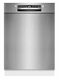 Bosch SMU4HTS14E, Serie 4 Unterbau-Geschirrspüler, 60 cm, VarioFlex, extra leiser Betrieb, Smart Start, 3-fach Rackmatik, Eco 50 °C für geprüfte Hygieneleistung, Home Connect, gebürsteter Edelstahl