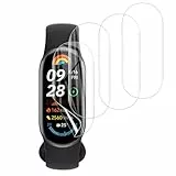 Anoowkoa TPU SOFT Displayschutzfolie für Xiaomi Smart Band 10/9, 4 Stück Schutzfolie [NOT Panzerglas] 9H Härte Gehärtete Folie HD Vollbild Handyfolie Hartglas Anti-Kratzer Displayfolie